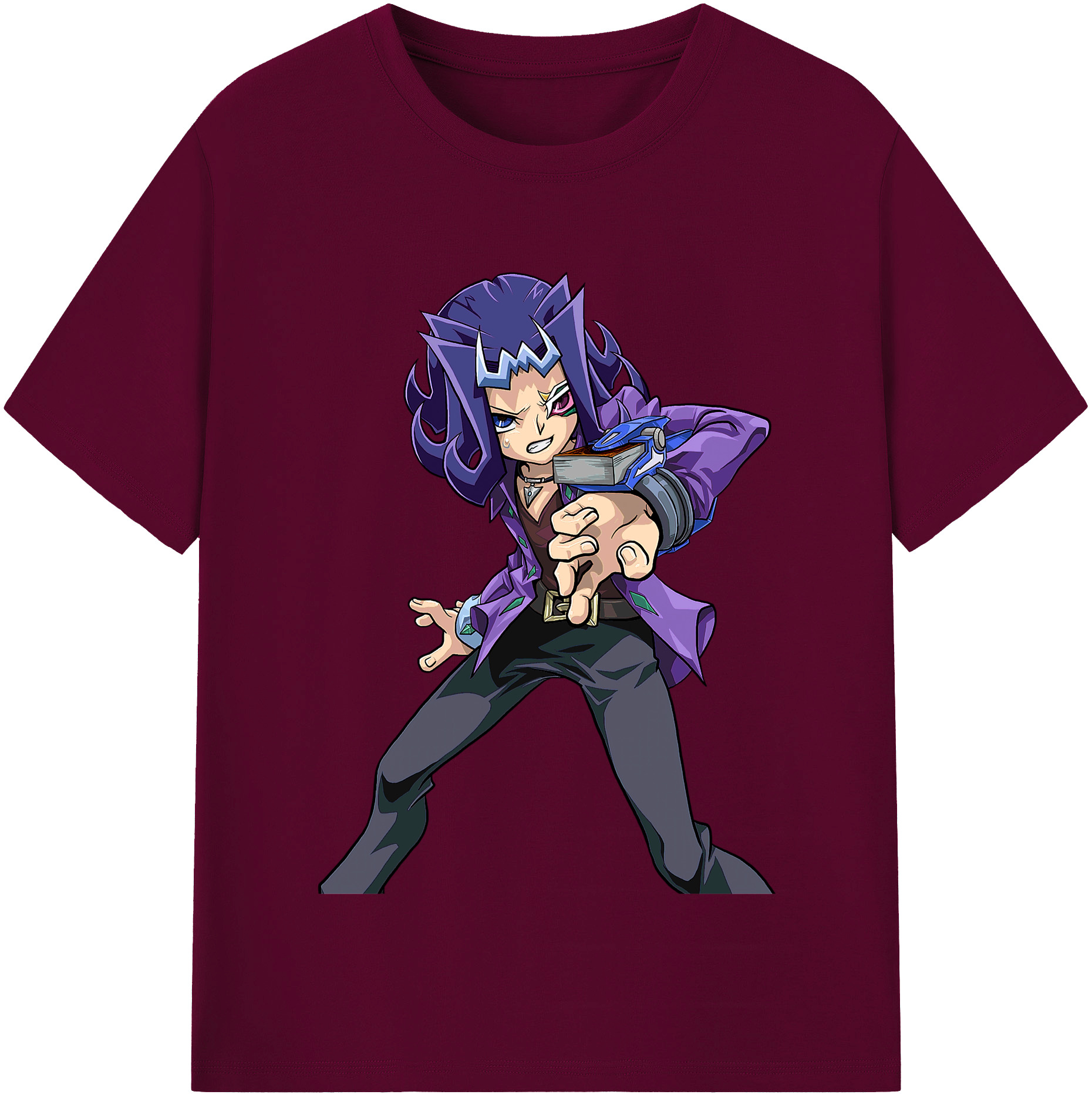 （画像用） 遊☆戯☆王 Yu-Gi-Oh! レディースカジュアルプリントTシャツ（綿100％）